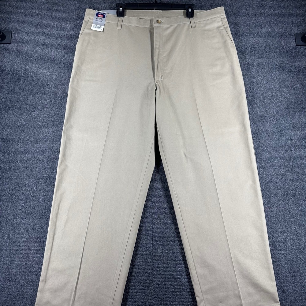 Wrangler Khaki Pants Mens 42x30 Tan Timber Creek Ultimate Relaxed Fit NWT